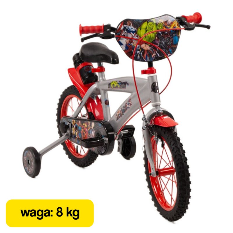 Rower dziecięcy HUFFY Marvel Avengers 14 cali Srebrny Wzrost: 95-110 cm Wiek: 5-6 lat