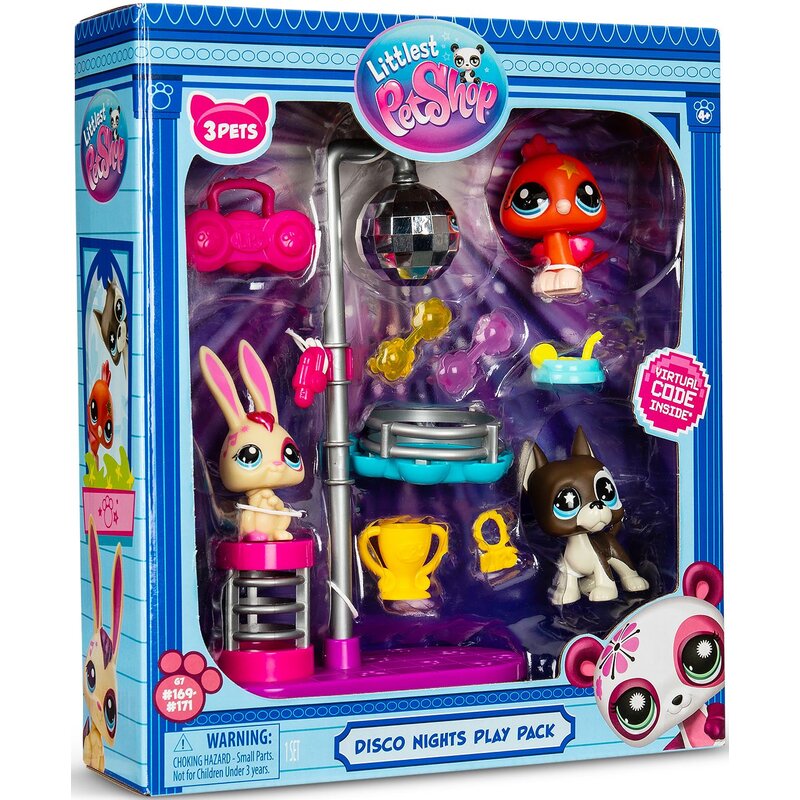 Zestaw figurek LITTLEST PET SHOP Disco Seria 3 LPS00637
