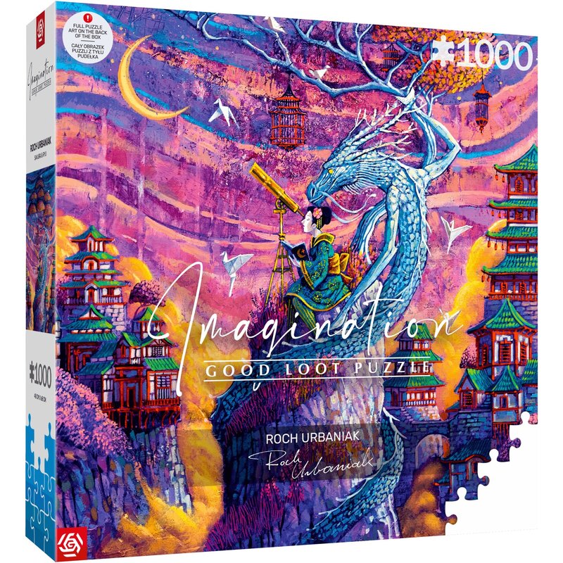 Puzzle CENEGA Good Loot Imagination Roch Urbaniak Sakura i Ryu (1000 elementów)