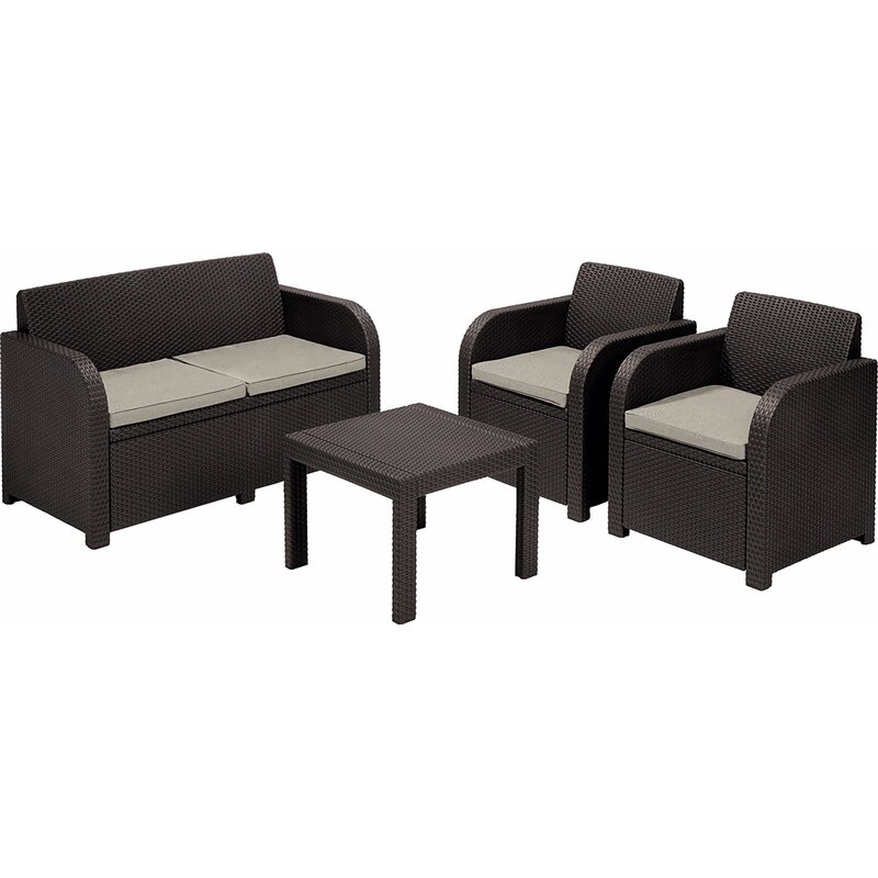 Zestaw mebli ogrodowych KETER Georgia Brązowo-beżowy