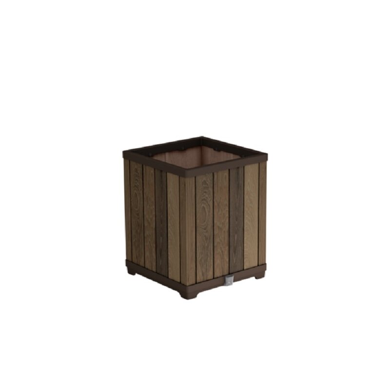 Doniczka KETER Deco Square Tall Planter 261033 74L Brązowy