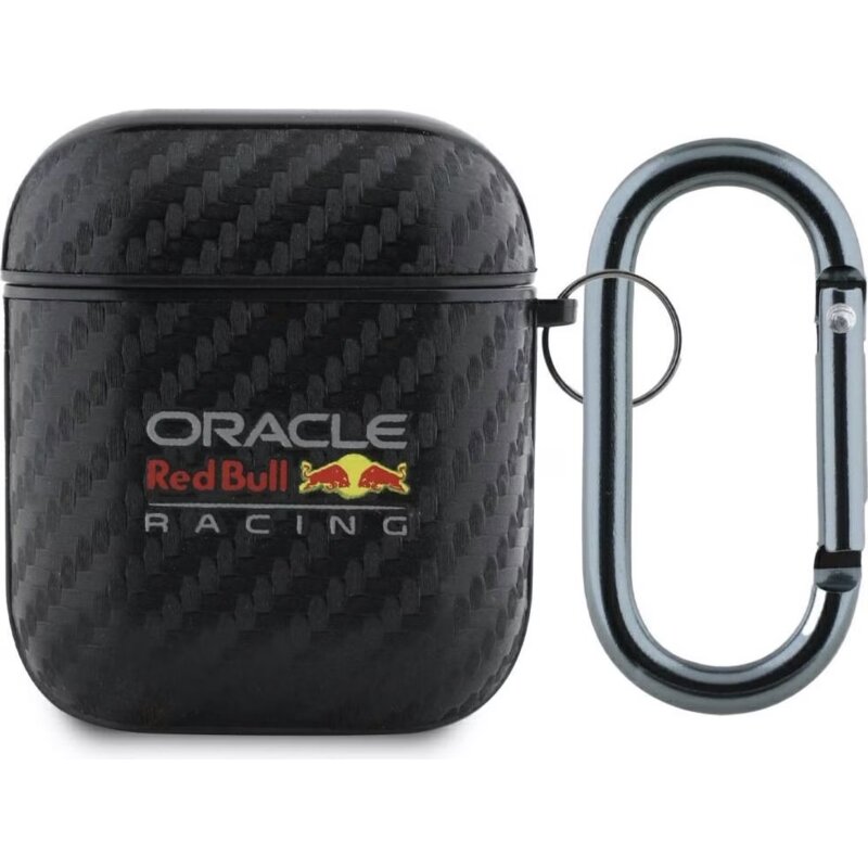 Red Bull Racing PU Carbon Logo do Apple AirPods 1/2 Czarny