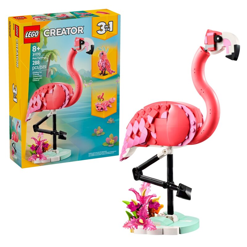 LEGO 31170 Creator 3w1 Dzikie zwierzęta różowy flaming