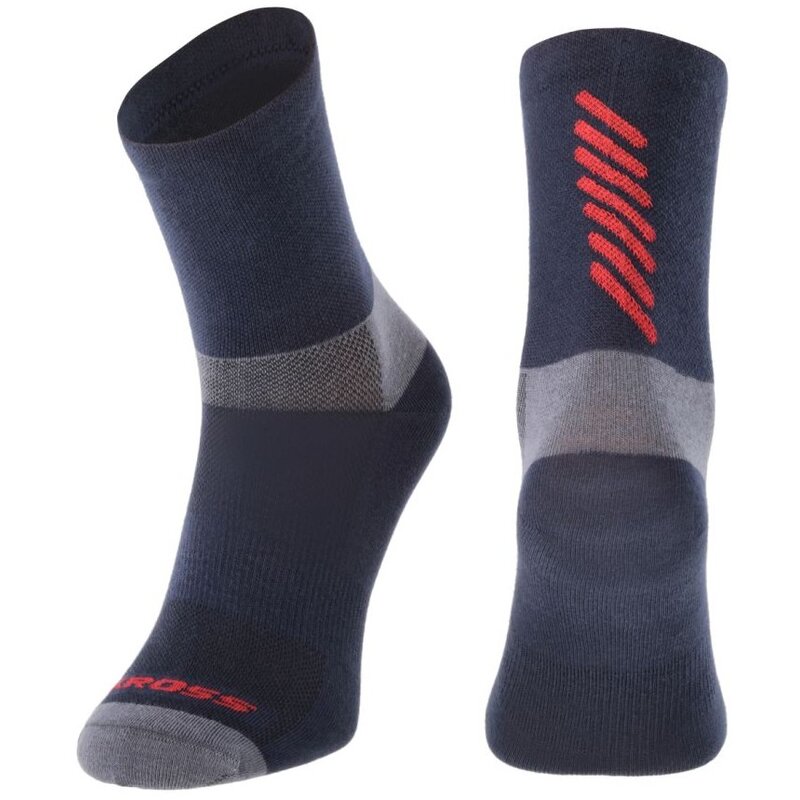 Skarpetki rowerowe KROSS Rubble Mid (rozmiar S) Niebieski