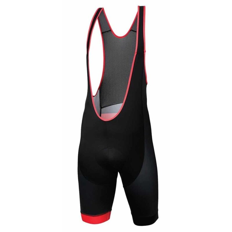 Spodenki rowerowe KROSS Pave (rozmiar M) Czarno-czerwony