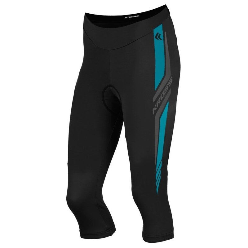 Spodnie rowerowe KROSS Lea (rozmiar XS) Czarno-niebieski