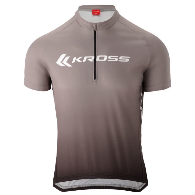 Koszulka rowerowa KROSS Sport Jersey (rozmiar S) Szaro-czarny