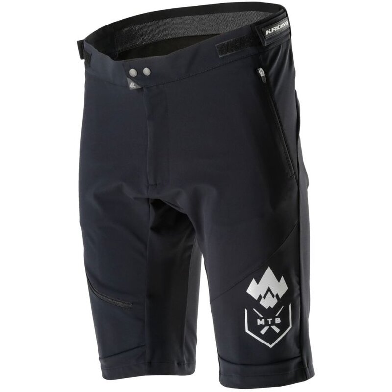 Spodenki rowerowe KROSS MTB Grundo (rozmiar XXL) Czarny