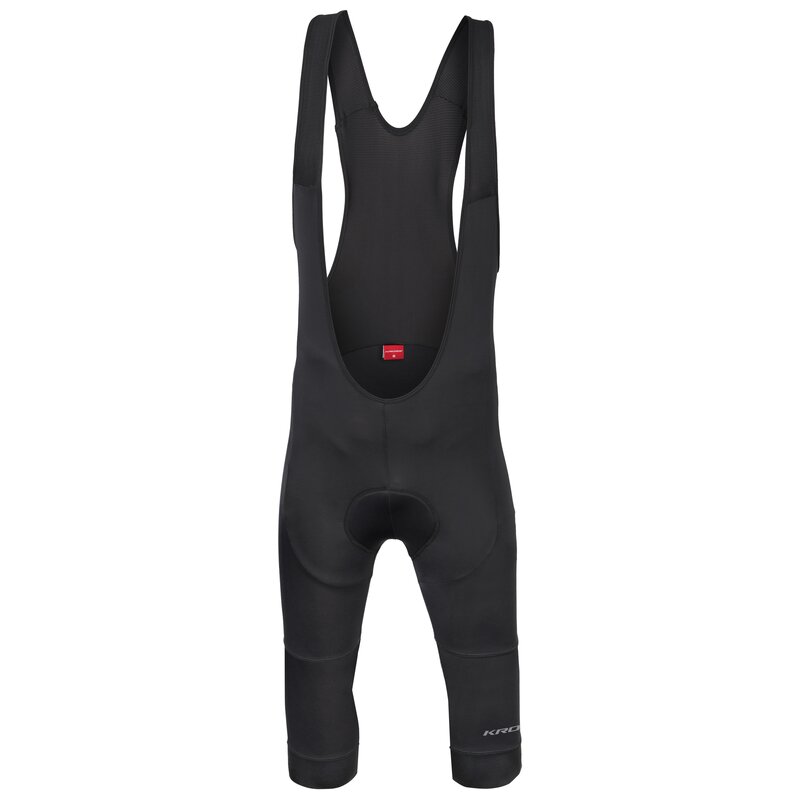 Spodenki rowerowe KROSS 3/4 Męskie z Wkładką (rozmiar XXL) Czarny