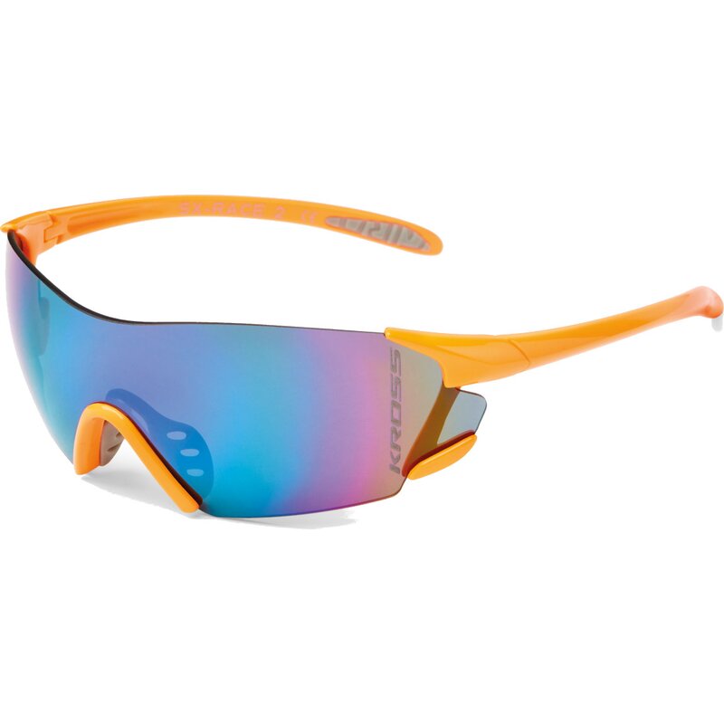 Okulary rowerowe KROSS SX-Race 2 T4COK000012ORGY Pomarańczowo-szary