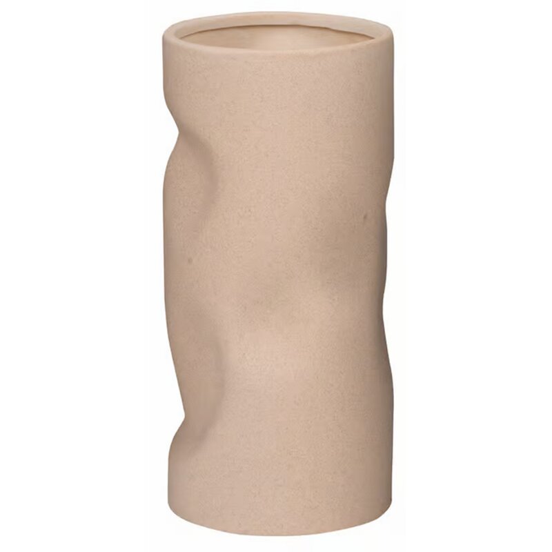Wazon MY HOME Twist 14 x 14 x 30 cm Beżowy