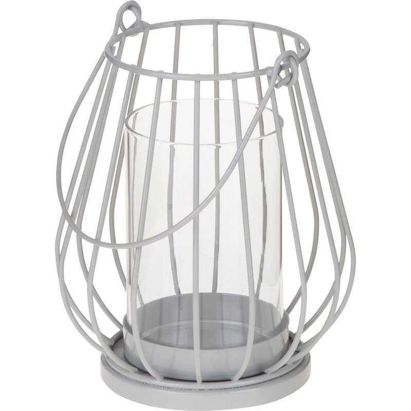 Lampion MY HOME Wire Grey 66585 Szary