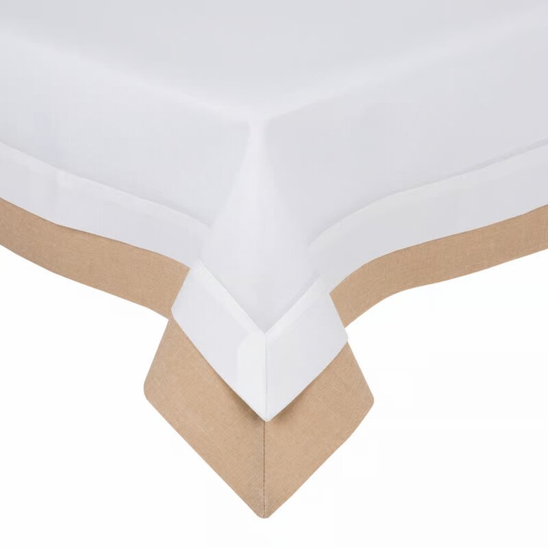 Obrus MY HOME Duo 130 x 160 cm Biało-beżowy