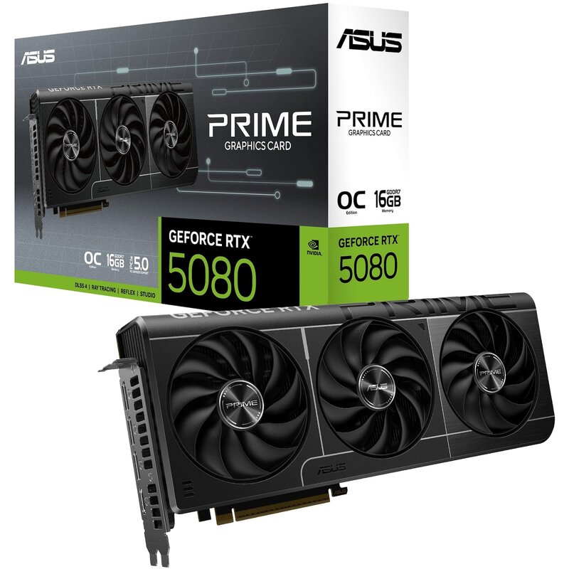 ASUS GeForce RTX 5080 Prime OC 16GB GDDR7 DLSS4