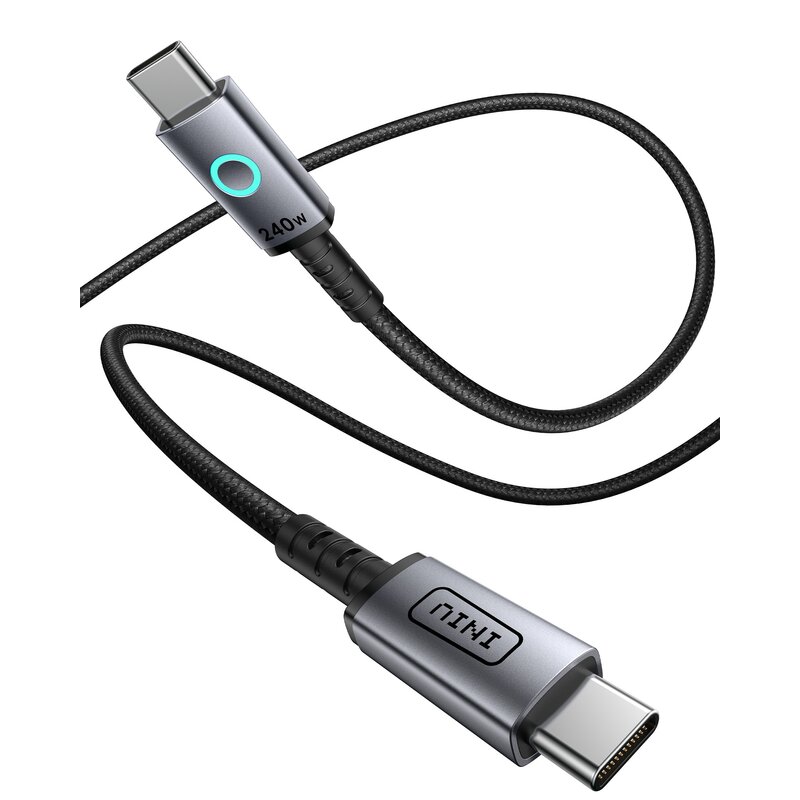 Kabel USB-C - USB-C INIU Leopard 240W 2 m Czarny