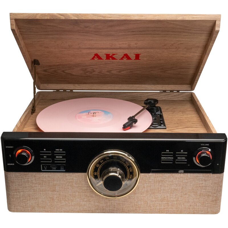 Gramofon AKAI ATT-300CC Drewno