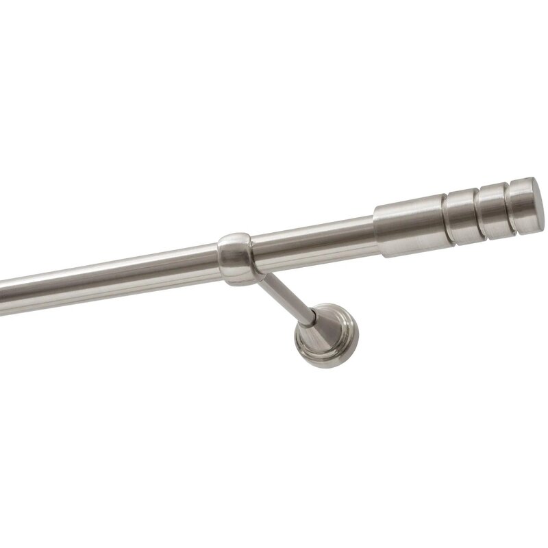 Karnisz DECASTYL Techno pojedynczy 200 cm Stal nierdzewna