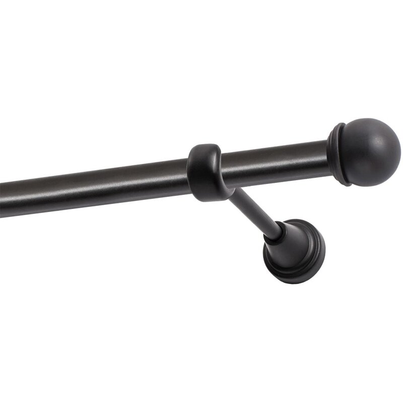 Karnisz DECASTYL Gałka Max pojedynczy 240 cm Czarny