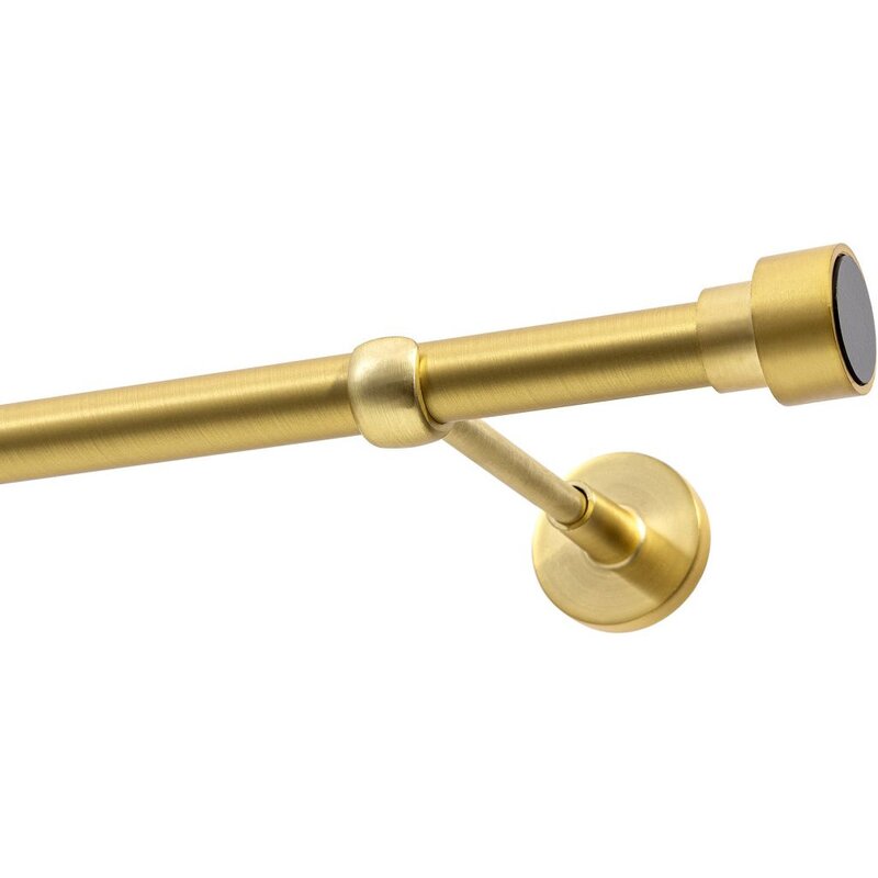 Karnisz DECASTYL Slick pojedynczy 160 cm Mosiądz Satyna