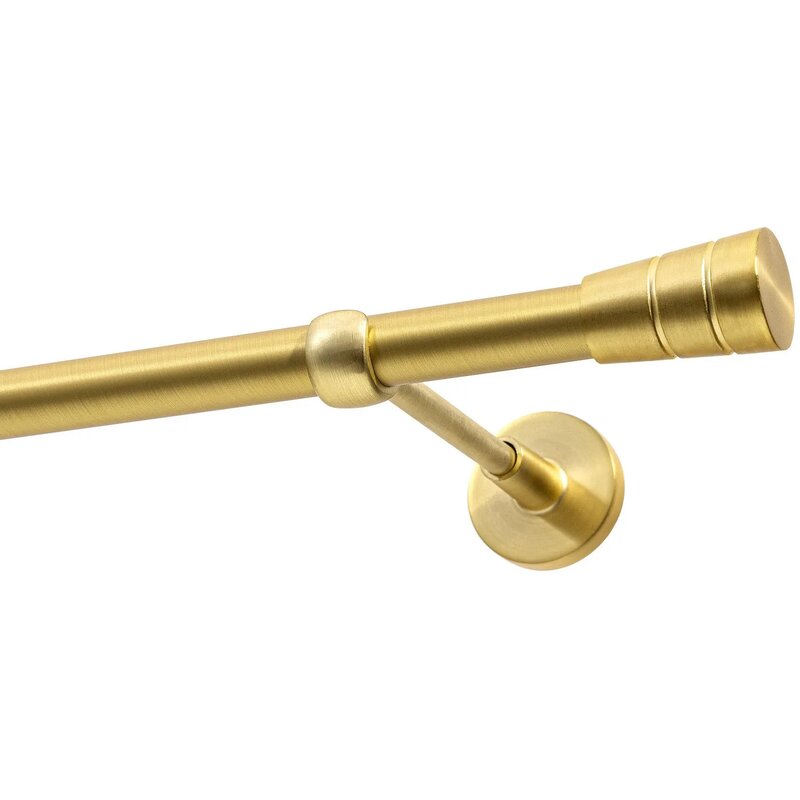 Karnisz DECASTYL Stożek pojedynczy 240 cm Mosiądz Satyna