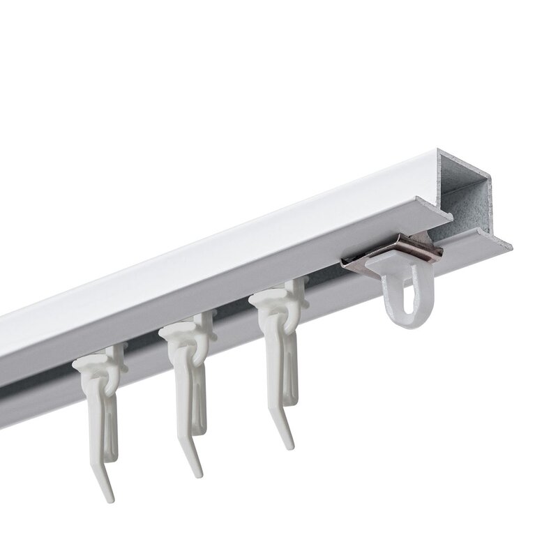 Szyna sufitowa DECASTYL MS Zero z agrafkami pojedyncza 200 cm Biały