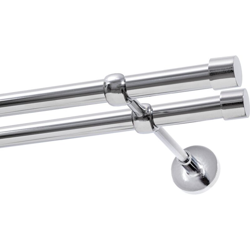 Karnisz DECASTYL Luna podwójny 240 cm Chrom