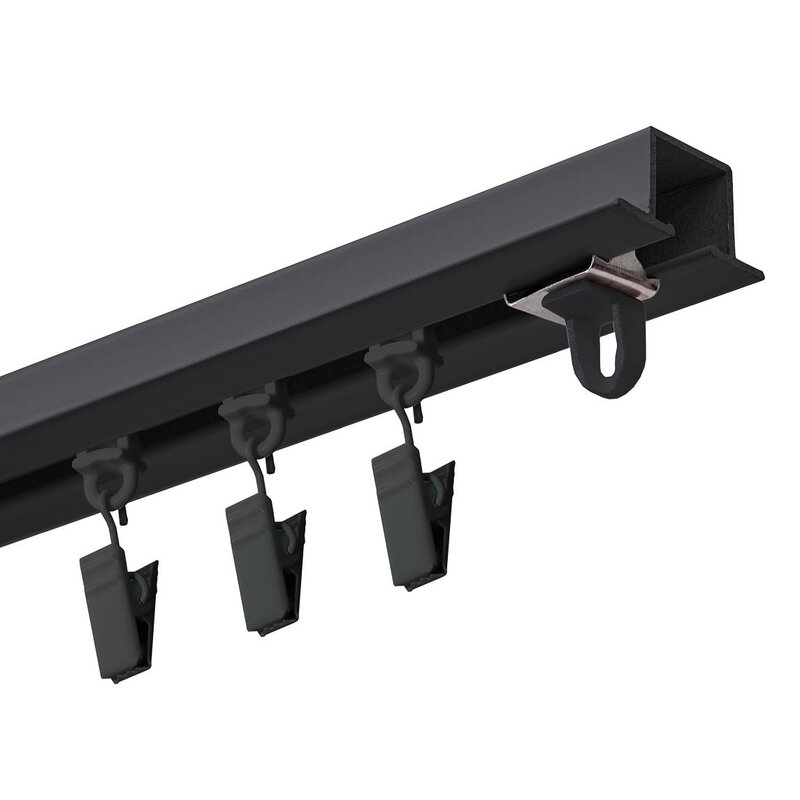Szyna sufitowa DECASTYL MS Zero z żabkami 400 cm Czarny