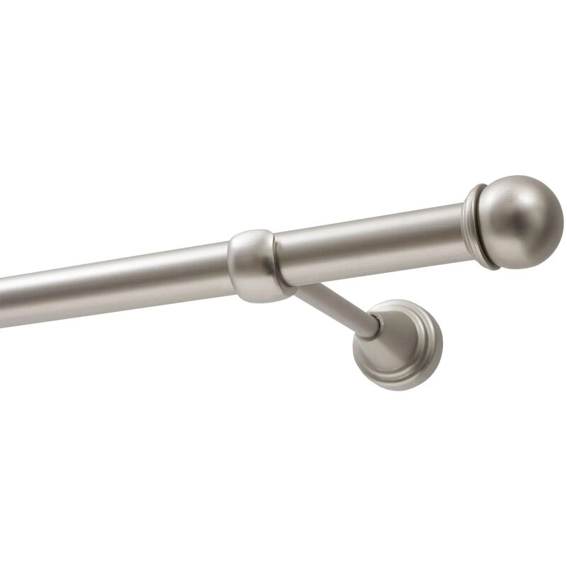 Karnisz DECASTYL Gałka Max pojedynczy 240 cm Chrom Satyna