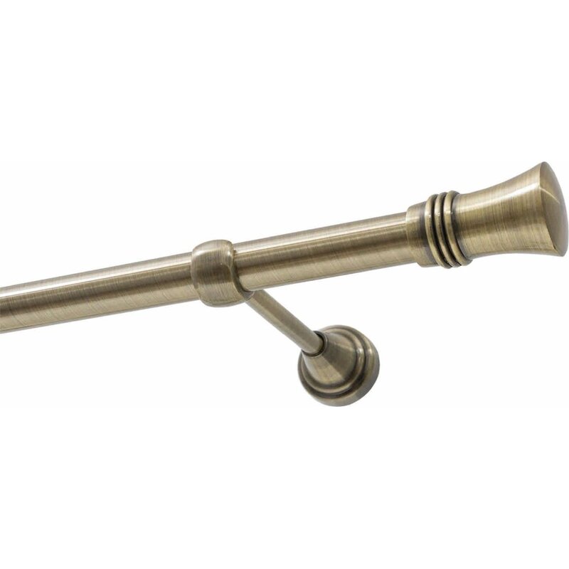 Karnisz DECASTYL Capri pojedynczy 240 cm Mosiądz Antyczny