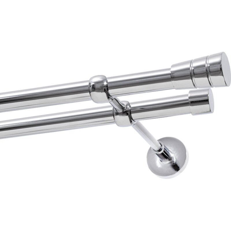 Karnisz DECASTYL Stożek podwójny 320 cm Chrom