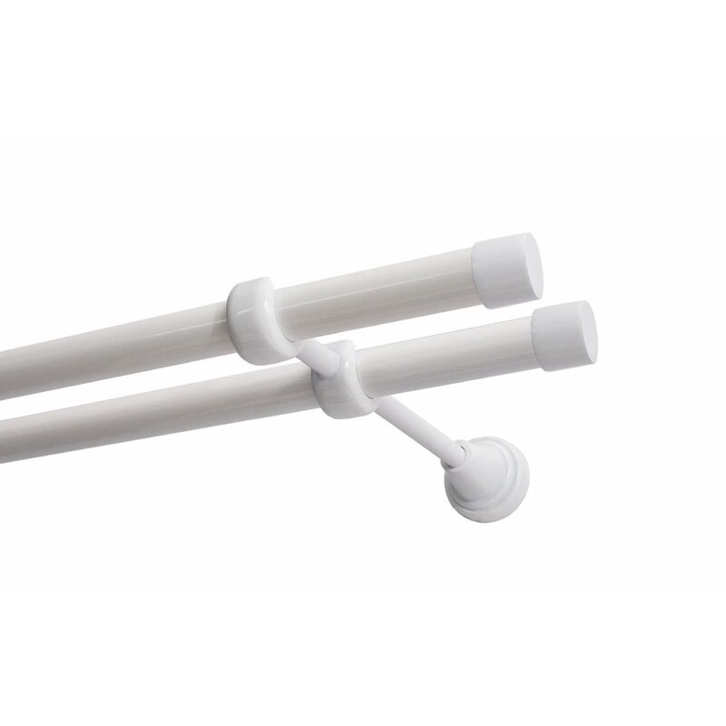 Karnisz DECASTYL Luna podwójny 480 cm Biały
