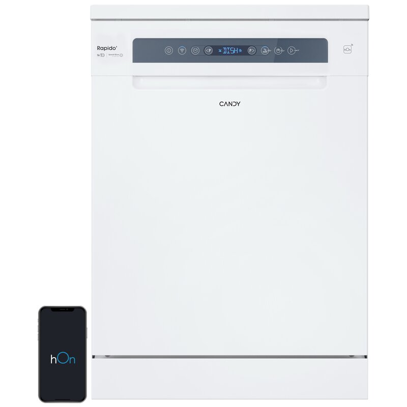 Zmywarka CANDY Rapido CF 6B4F0W Wash&dry 35', Speed Drive Inverter, Smart Door - automatycznie otwierane drzwi, hOn