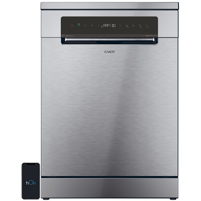 Zmywarka CANDY Rapido CNF 4A4S3PSX Wash&dry 35', Smart Sensor - czujnik załadunku, Smart Door - automatycznie otwierane drzwi, hOn