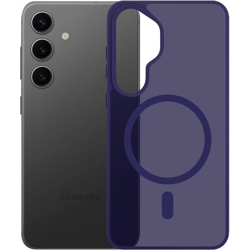 Etui 3MK Smoke Guardx MagCase do Samsung Galaxy S25 Fioletowy