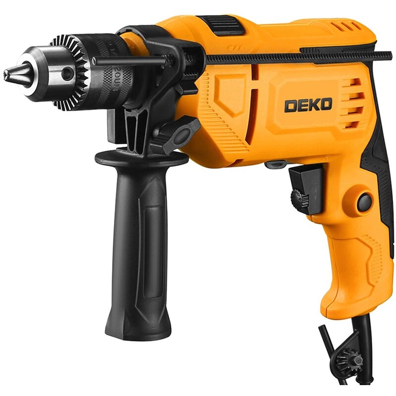 Wiertarka udarowa DEKO DKID13Y65 sieciowa 650W + klucz + szczotki zapasowe