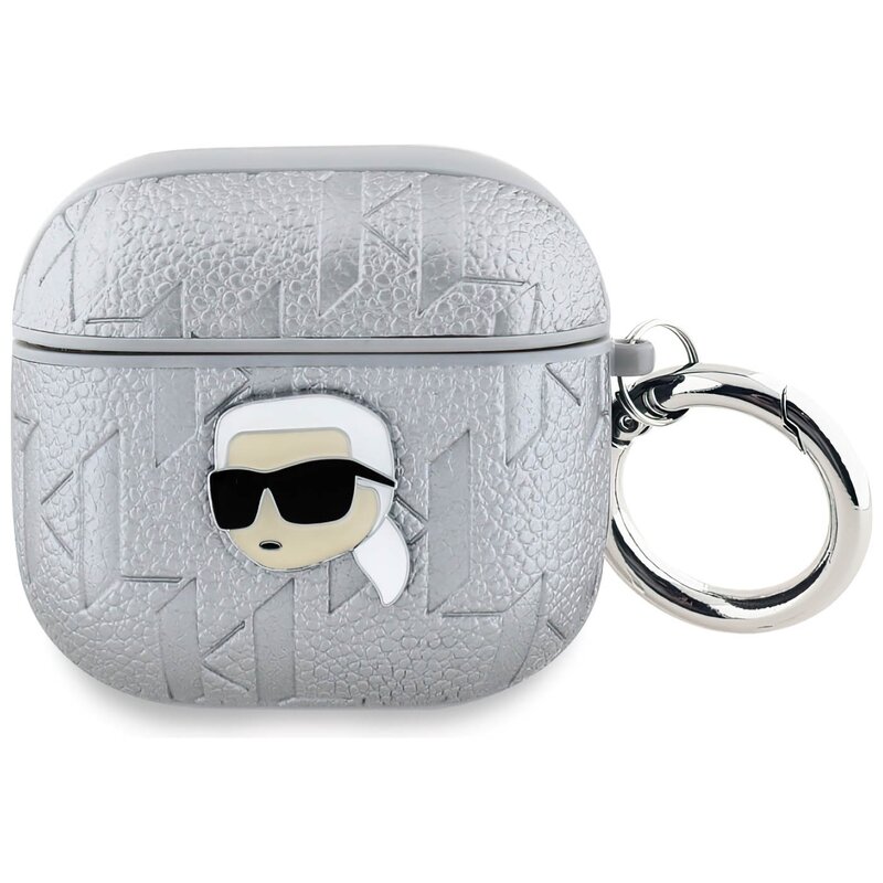 Karl Lagerfeld Monogram Karl Head do Apple AirPods 4 Srebrny