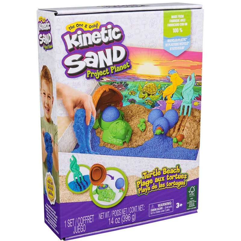 Piasek kinetyczny SPIN MASTER Kinetic Sand Project Planet Żółwie Morskie 6069781 20146588
