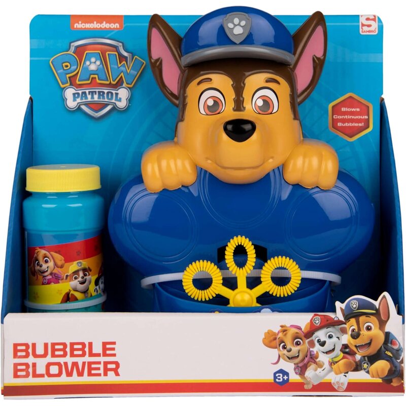 Zabawka SAMBRO Psi Patrol Chase Maszyna do baniek + Płyn