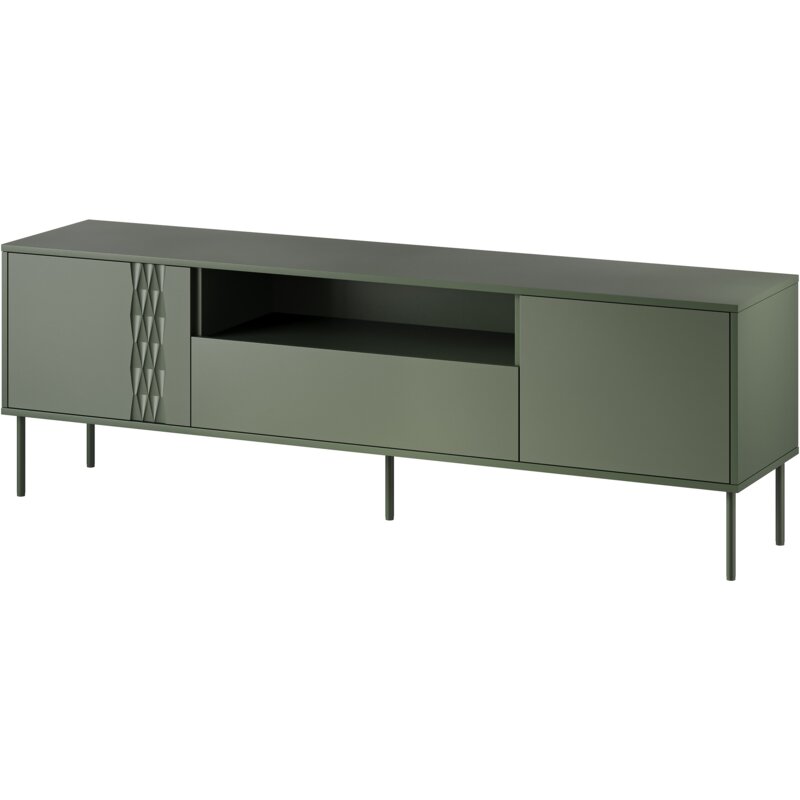 Szafka RTV EF TRESSE 180x40x54,5 zieleń mat