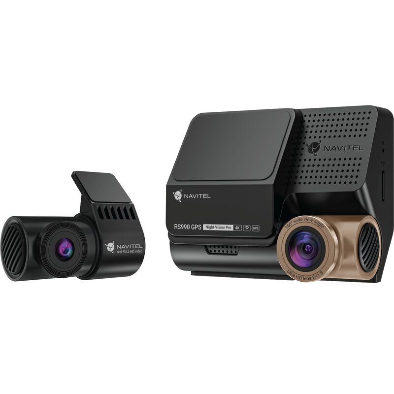 Zestaw Wideorejestrator NAVITEL RS990 GPS Dual 4K HDR GPS wi-fi + Smartbox