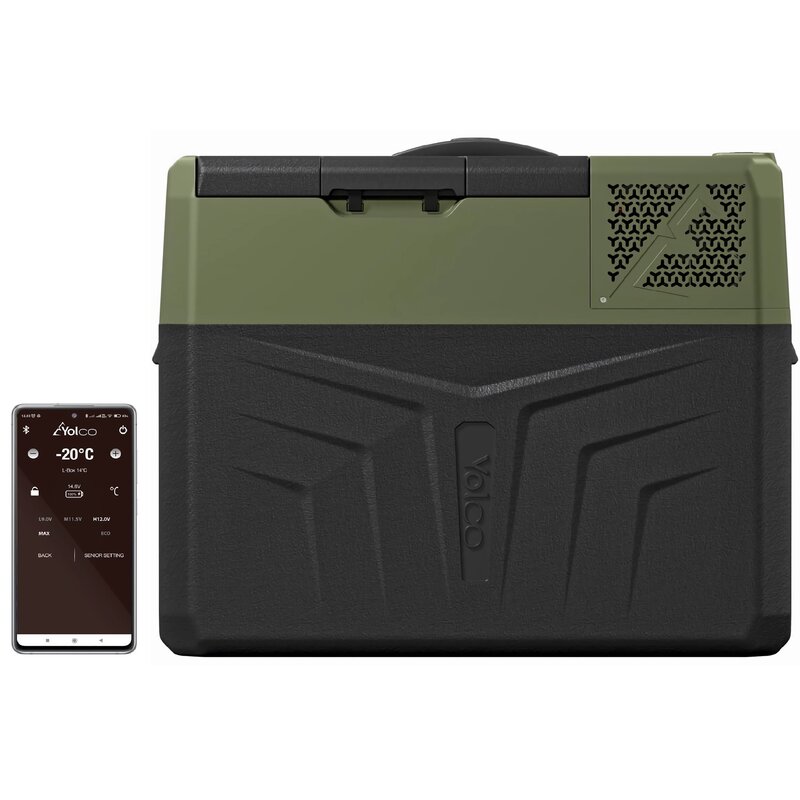 Lodówka kompresorowa YOLCO BCX40 Czarno-zielony