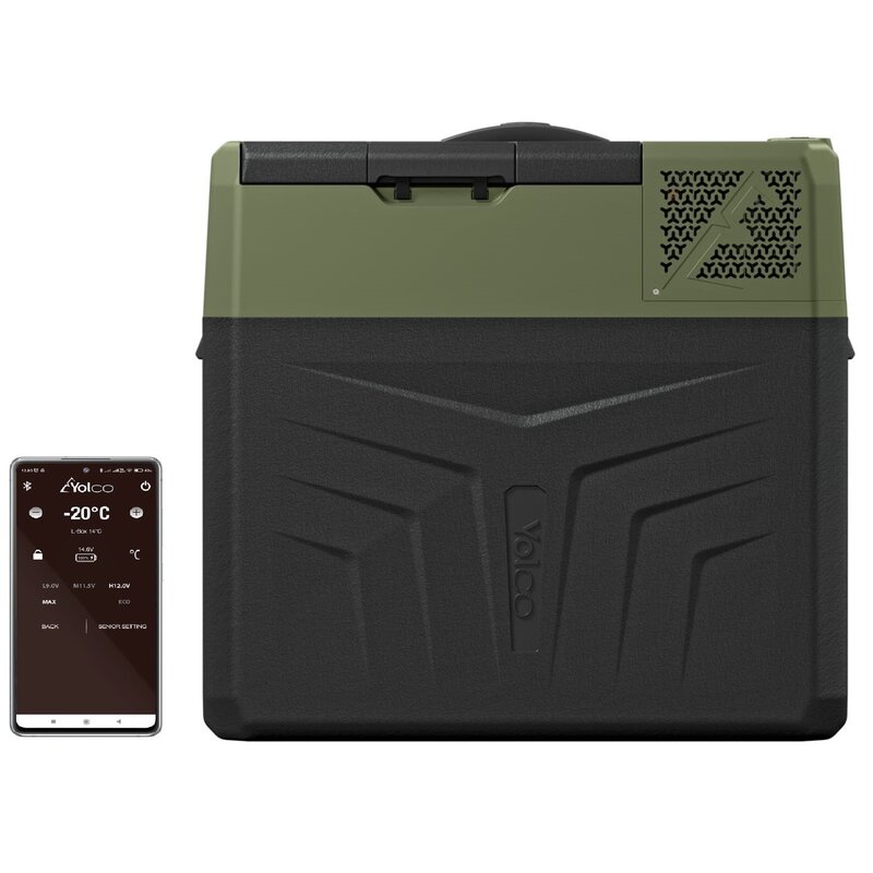 Lodówka kompresorowa YOLCO BCX50 Czarno-zielony