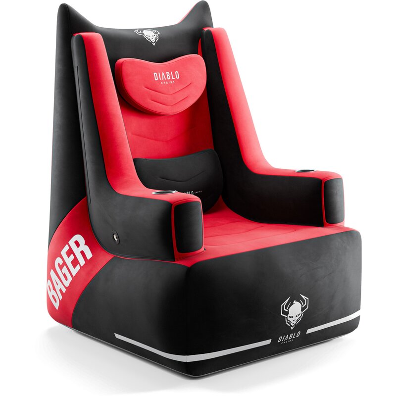 Fotel gamingowy DIABLO CHAIRS X-Bager Czarno-Czerwony