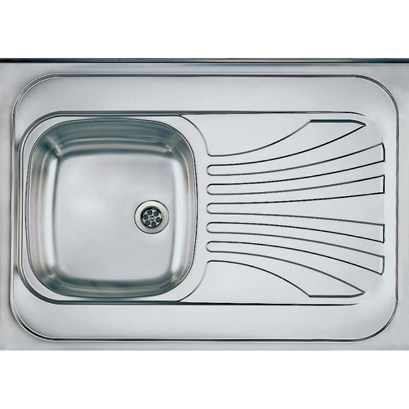Zlewozmywak jednokomorowy z ociekaczem ALVEUS Primal 10 L 1009328KF Satynowy 60x80