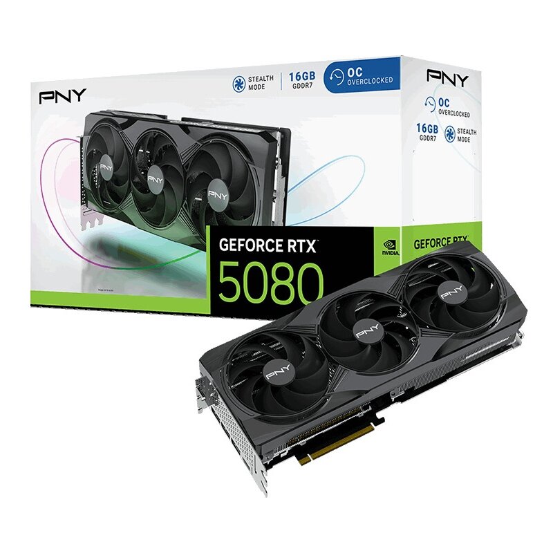 Karta graficzna PNY GeForce RTX 5080 OC Triple Fan 16GB DLSS 4.5