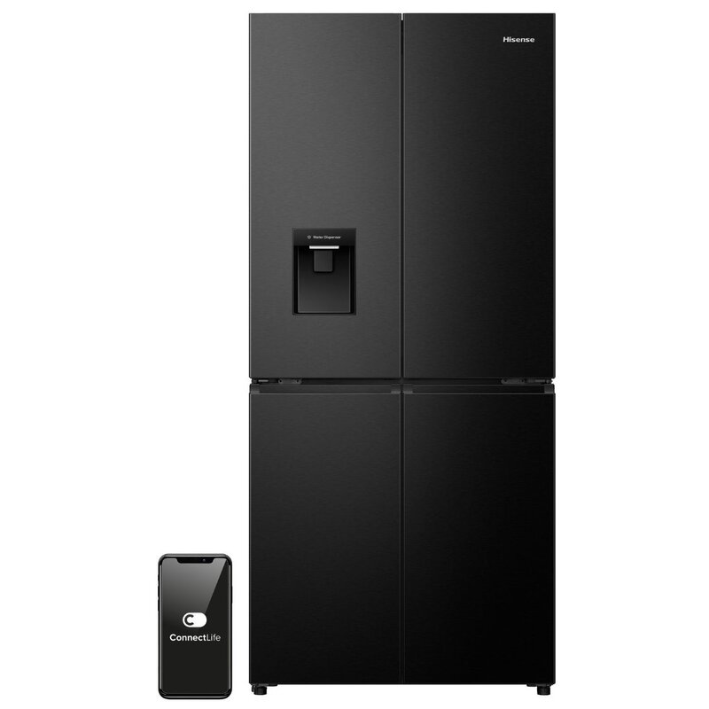 Lodówka HISENSE RQ5P470SMFE No frost Side by side 178.5cm Czarna