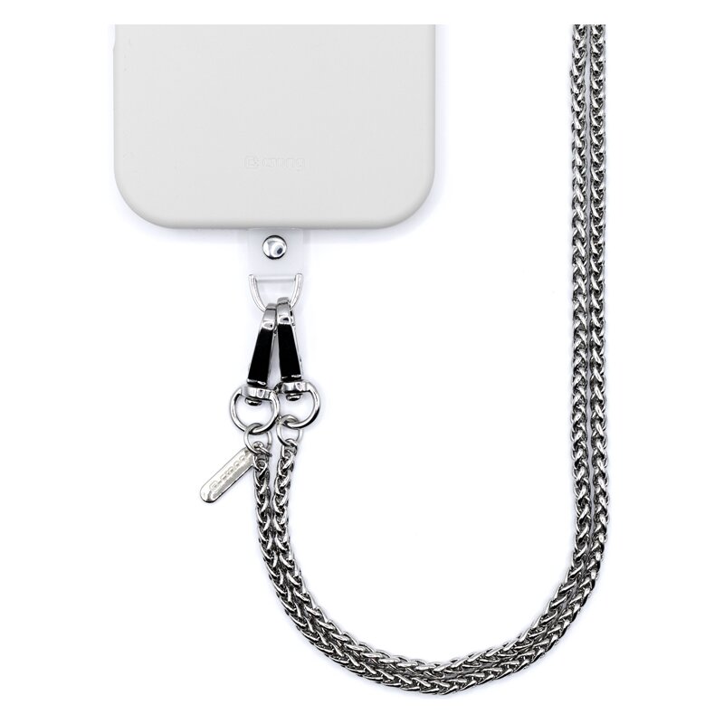 Smycz do telefonu CRONG Phone Crossbody Srebrny