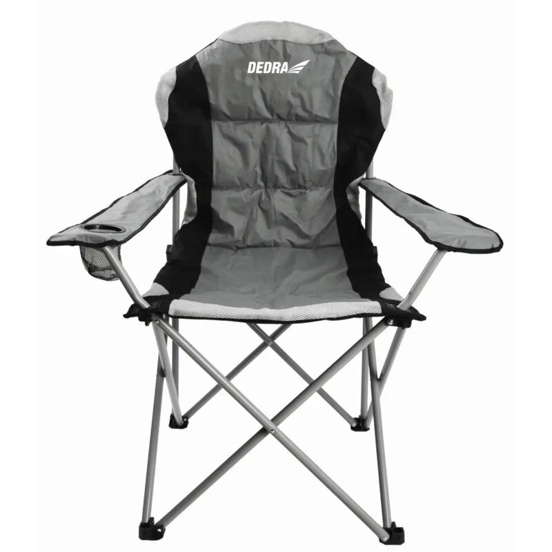 Krzesło turystyczne DEDRA N1026 Szaro-czarny