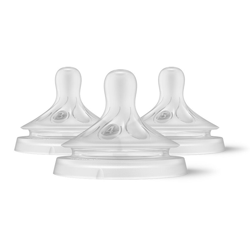 Smoczek PHILIPS Avent Natural SCY960/03 Przezroczysty 1 m+ 3 m+ 6 m+ (3 sztuki)