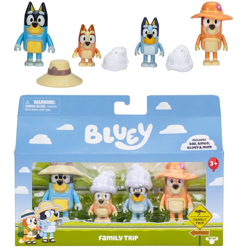 Zestaw figurek BLUEY Rodzinna wycieczka BLU17654